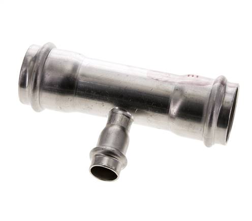Tee Press Fitting - 15mm & 35mm Persmof - RVS