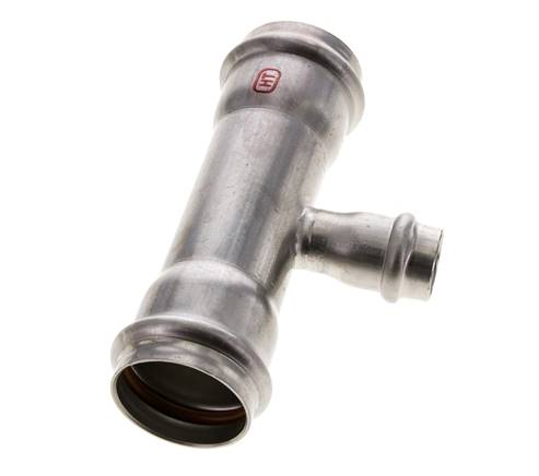 Tee Press Fitting - 18mm & 35mm Persmof - RVS