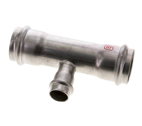 Tee Press Fitting - 18mm & 35mm Persmof - RVS