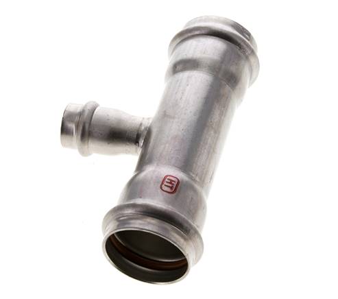 Tee Press Fitting - 18mm & 35mm Persmof - RVS