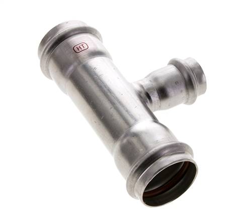 Tee Press Fitting - 22mm & 35mm Persmof - RVS