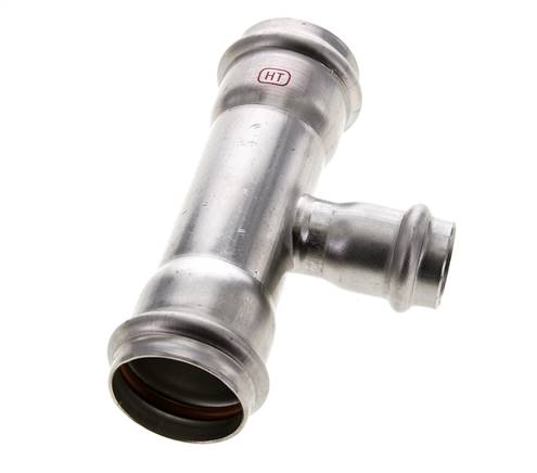 Tee Press Fitting - 22mm & 35mm Persmof - RVS