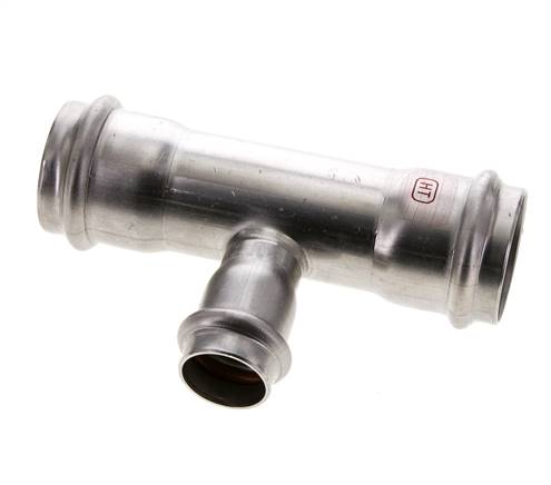 Tee Press Fitting - 22mm & 35mm Persmof - RVS