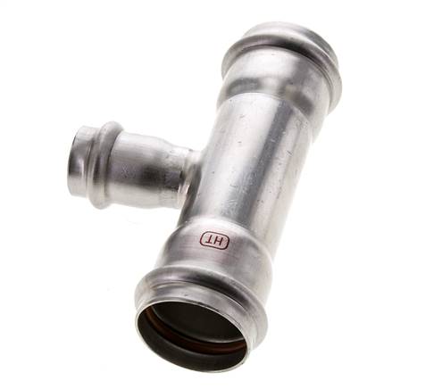 Tee Press Fitting - 22mm & 35mm Persmof - RVS