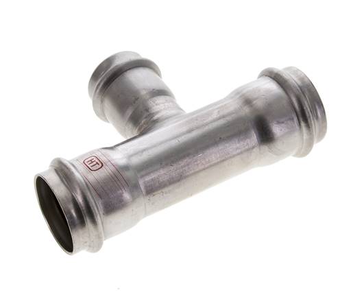 Tee Press Fitting - 28mm & 35mm Persmof - RVS