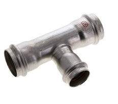 Tee Press Fitting - 28mm & 35mm Persmof - RVS