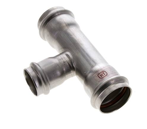 Tee Press Fitting - 28mm & 35mm Persmof - RVS