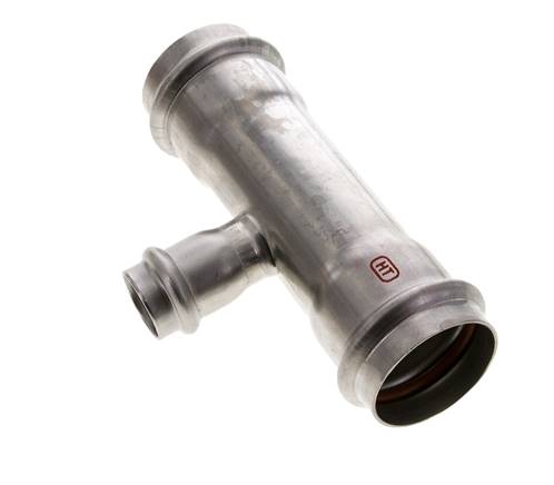 Tee Press Fitting - 22mm & 42mm Persmof - RVS