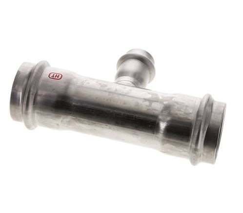 Tee Press Fitting - 22mm & 42mm Persmof - RVS