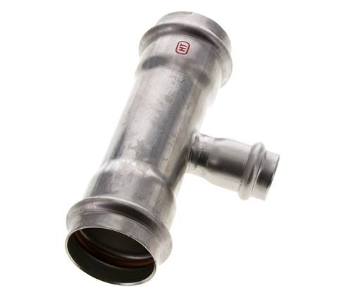 Tee Press Fitting - 22mm & 42mm Persmof - RVS