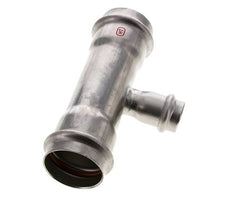 Tee Press Fitting - 22mm & 42mm Persmof - RVS