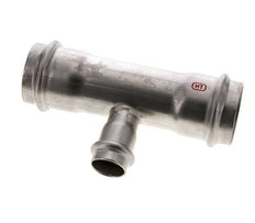 Tee Press Fitting - 22mm & 42mm Persmof - RVS