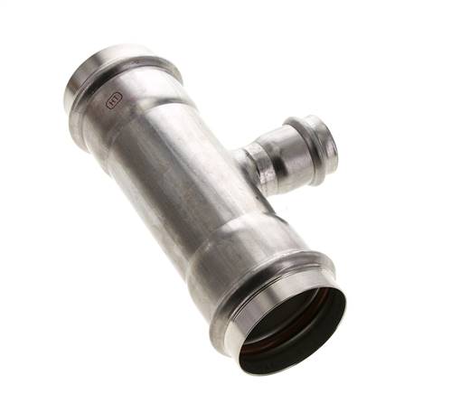 Tee Press Fitting - 28mm & 54mm Persmof - RVS
