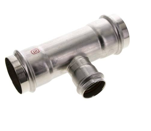 Tee Press Fitting - 35mm & 54mm Persmof - RVS