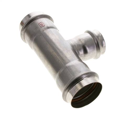 Tee Press Fitting - 42mm & 54mm Persmof - RVS