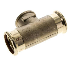 Tee Press Fitting - 35mm & Rp 1'' Persmof - Koperlegering