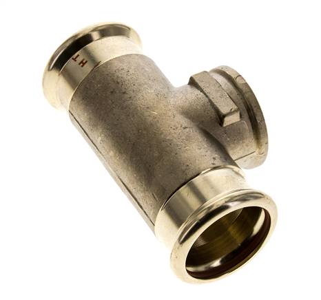 Tee Press Fitting - 35mm & Rp 1'' Persmof - Koperlegering