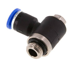 6mm x G1/8'' 90 graden L-vorm Messing/PA 66 Insteekfitting Buitendraad Draaibaar NBR [2 Stuks]