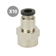 8mmxRc1/4'' Rechte Inschroefkoppeling [10 Stuks]