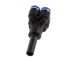 6mm x 8mm 4-way Y Manifold Messing/PA 66 Insteekfitting Plug NBR