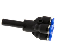 6mm x 8mm 4-way Y Manifold Messing/PA 66 Insteekfitting Plug NBR