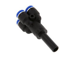 6mm x 8mm 4-way Y Manifold Messing/PA 66 Insteekfitting Plug NBR