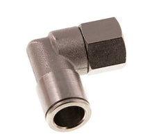 10mm x G1/4'' 90 graden L-verbinding Messing Insteekfitting Binnendraad Draaibaar NBR