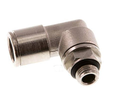 10mm x G1/8'' 90 graden L-verbinding Messing Insteekfitting Buitendraad Draaibaar NBR