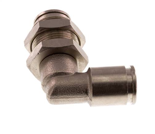 8mm 90 graden L-verbinding Messing Insteekfitting Schotdoorvoer NBR