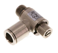 L-stuk Regelventiel 8 mm - G1/8'' Regeling-Uit Messing Sleufschroef