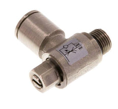 L-stuk Regelventiel 8 mm - G1/8'' Regeling-Uit Messing Sleufschroef