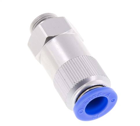 12mm & G3/8'' Regeling-In Aluminium Terugslagklep Insteekkoppeling Buitendraad 0.2-10 bar