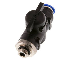 10 mm - G1/4'' Kunststof/Messing rechte 2-Weg Kogelkraan