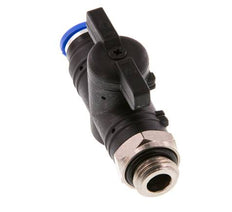 8 mm - G1/4'' Kunststof/Messing rechte 2-Weg Kogelkraan