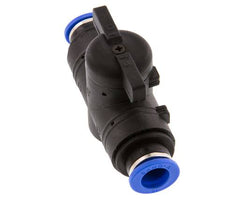 10 mm Kunststof/Messing rechte 2-Weg Kogelkraan