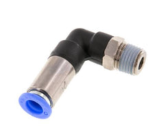 8mm & R1/4'' Zelfsluitende L-insteekkoppeling Vernikkeld messing/PBT buitendraad 0-10 bar
