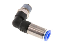 8mm & R1/4'' Zelfsluitende L-insteekkoppeling Vernikkeld messing/PBT buitendraad 0-10 bar