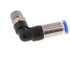 8mm & R1/4'' Zelfsluitende L-insteekkoppeling Vernikkeld messing/PBT buitendraad 0-10 bar