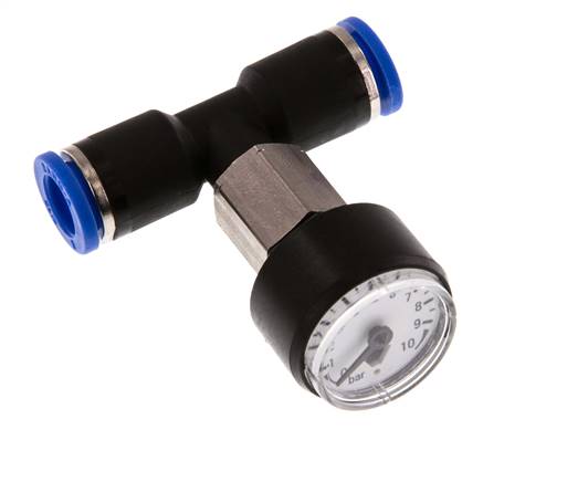 Manometer Recht 8 mm 0-10 bar