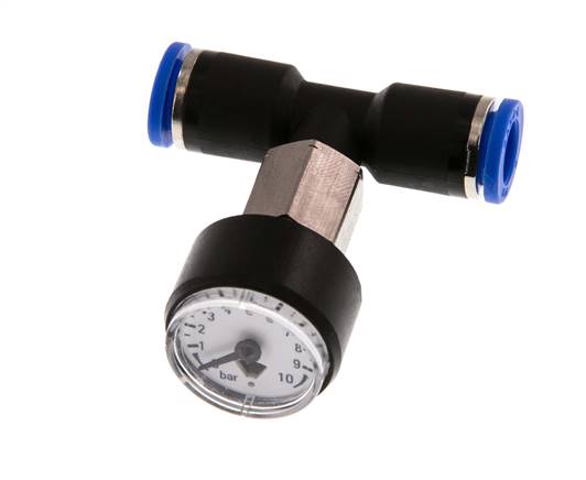Manometer Recht 8 mm 0-10 bar
