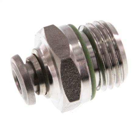 4mm x G1/4'' RVS Insteekfitting Buitendraad FKM