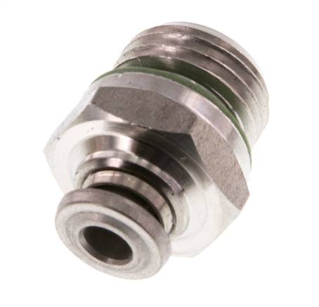 4mm x G1/4'' RVS Insteekfitting Buitendraad FKM