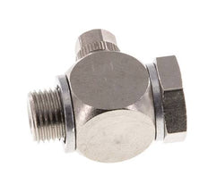 4.3x3 & G1/8" Vernikkeld Messing Banjo Opsteek Fitting Buitendraad met O-ring Draaibaar [10 stuks]