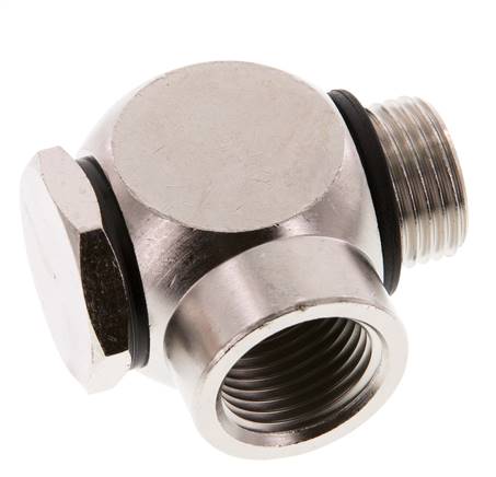 G1/2'' Vernikkeld Messing Banjobout Binnen- en buitendraad Banjobout O-ring