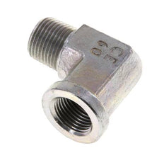 3/8'' NPT x 3/8'' NPT M/F Verzinkt Stalen L-Fitting 90graden 210 Bar - Hydrauliek