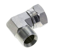 G 1'' M/F Verzinkt Stalen L-Fitting 90graden 150 Bar - Hydrauliek