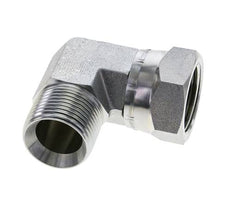 G 1'' M/F Verzinkt Stalen L-Fitting 90graden 150 Bar - Hydrauliek
