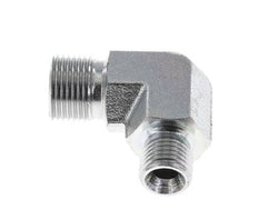 90° L-Koppeling Reducerende Fitting G3/8 '' X G1/2 '' Hoge Druk Staal 60° Conus 325bar Hydrauliek