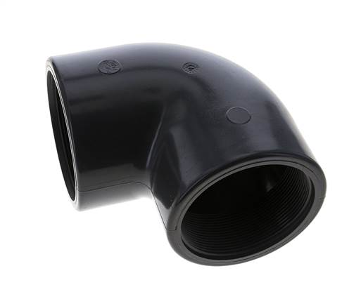 90° L-Koppeling Rp3'' Binnendraad PVC-U 16bar En 1452-3