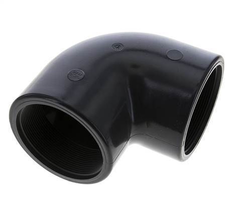 90° L-Koppeling Rp3'' Binnendraad PVC-U 16bar En 1452-3
